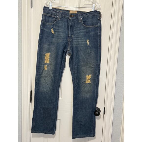 Salt Valley Jeans 32 Distressed Grunge Revival Street Style Denim - Picture 1 of 10